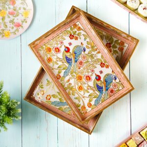 Bird Land Paradise Rectangle tray