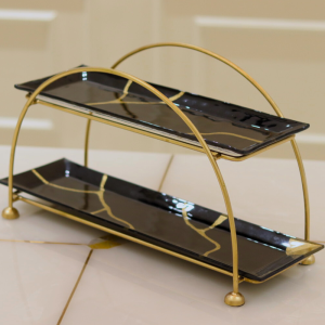 The ultra luxurious 2 tier sienna buffet organiser